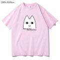 Azumanga Daioh OH MY GAH Cat How Are You Anime Tshirts Women Korean Style 100% Cotton T-shirts Fashion Tee Shirts High Quality. 