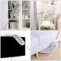 Extendable Microfiber Duster with Extra-Long 100 inches Flexible Pole - Reusable & Washable Dust Removal Brush for Ceiling Fans, High Ceiling, Blinds, Furniture & Cars Furniture,  Dust Removal Tool Bendable Head Design Stainless Steel Pole. 