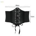 Stretch Waist Belt Fashion Women Dress Waist Belt for Halloween Skirt Female Black. 