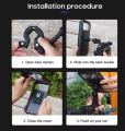 Universal Adjustable 360° Degree Rotating Waterproof Bike Phone Mount Cell Phone Holder for Motorcycle with TPU Touch-Screen. 