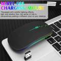 Rechargeable Wireless Mouse with Comfortable Grip and High Precision Tracking for Gamers and Professionals Rechargeable Wireless RGB Gaming Mouse with Adjustable DPI Silent Button Ultra Thin USB Optical Mice. 