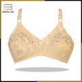 BIN-B Chikan Embroidery Cotton Bra | Brazzer For Girl | Non-Padded Cotton Bra For Girls Womens | Trendy Comfortable Smooth and Durable Bra For All Seasons. 