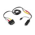 USB Easy Cap Adapter S-Video 3RCA CVBS AV to USB 2.0 Video Capture Card Recorder Cable for TV DVD VHS DVR Video Audio Converter. 