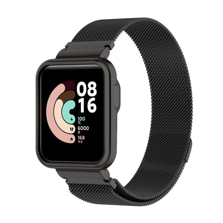 Stainless%20magnetic%20Loop%20Bracelet%20for%20xiaomi%20mi%20watch%20lite%20smartwatch%20Metal%20protection%20case%20for%20xiaomi%20watch%20lite%20cover%20frame%20-%20Image%202