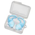 Swimming Ear Plugs Soft Silicone Earplugs - blue. 