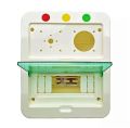 Electrical Distribution Box 8 Breakers+Change Over Volt Meter Breaker Box for Solar System- Circuit Breaker Box Wall Mounted Open Box. 