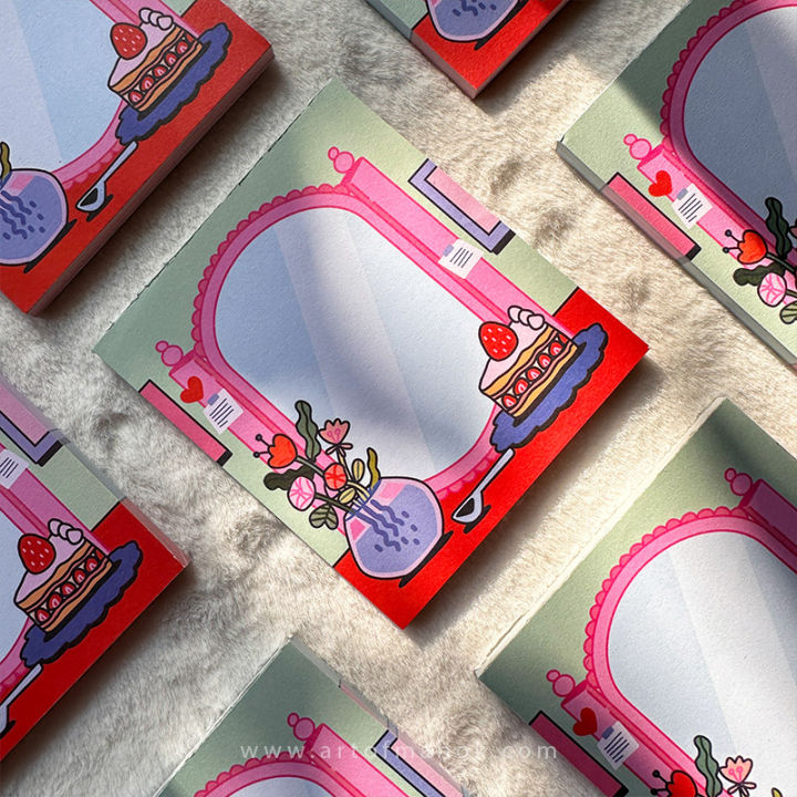 memopad / tear off notes /mirror design