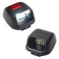 2Pcs Red Tube SMD LED License Plate Light for Nissan Navara D40 2005 2016. 