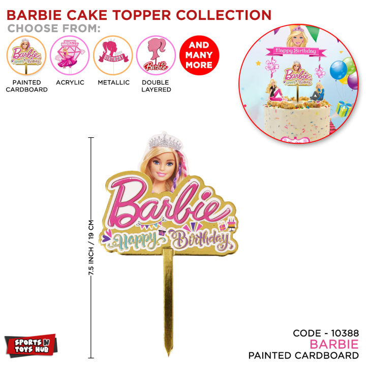 Barbie Cake Topper & Sweet Topper Collection, Birthday Party Supplies, Cupcake Decoration , Decor Parties Supply Born Day Celebration Decorative Princess, Doll Character Kids & Girls : hCuWLPvP