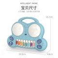 New Children's Multi-Functional Music Drum Infant Hand Drum Music Lighting Electronic Keyboard Early Education Educational Toys. 