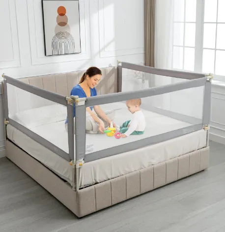 Single Piece Baby Safety Bed Fence, Adjustable Bed Rail, Baby