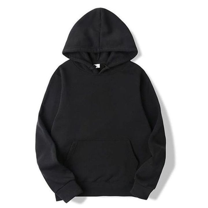 Pull Over Premium Quality Hoodie Plain Black Kangroo Hoodie For Men Daraz.pk