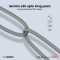 Sigma Turbo Series TC-3 Lightning (Iphone) Auto Disconnect Fast Charging Data Cable for Iphone (Lightning) Mobile Phones Pure Copper Wire Quick Charging Cable. 