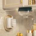 Oval Acrylic Tissue Box Self Adhesive For Facial Tissue Box Napkin Garbage Dispenser For Bathroom Kitchen Office Punch-free Wet Tissue Case Paper Towel Dispenser. 