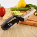 Clever Cutter - 2 in 1 Superior Quality Kitchen Knife with Spring Action Kitchen Knife Scissors. 