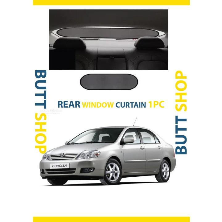 TOYOTA COROLLA 2003-8 REAR/BACK WINDOW CURTAIN/SUNSHADE -BLACK