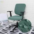 Elastic Computer Chair Slipcovers ,Stretchable Rotating Chair Seat Covers, Green. 