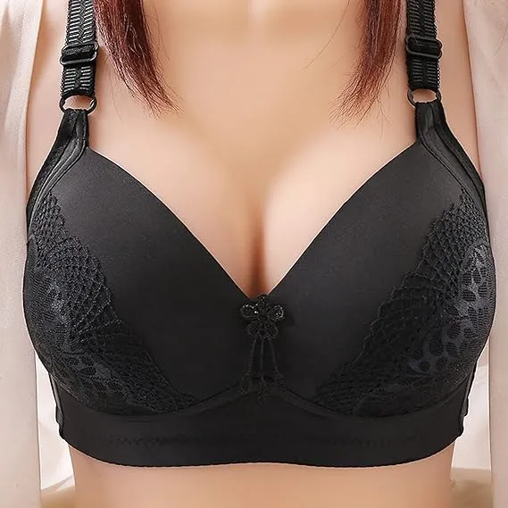 Bras%20for%20Women,%20Women's%20Ultimate%20Comfort%20Lift%20Wirefree%20Bra%20Sexy%20Plus%20Size%20Bras%20Flower%20Print%20Non-Steel%20Ring%20Non-Magnetic%20Buckle%20Underwear%20Bras%20-%20Image%204