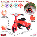 Twinkle Mini Vespa Tricycle With Lights & Music For Kids, Baba Boy & Baby Girl Balance Tri_cycle, Toddler First Beginner Cycle Child Trike Infant 3 Wheel Balance Bicycle With Detachable Pedal For Children Outdoor Indoor Ride For Children Boys & Girls. 