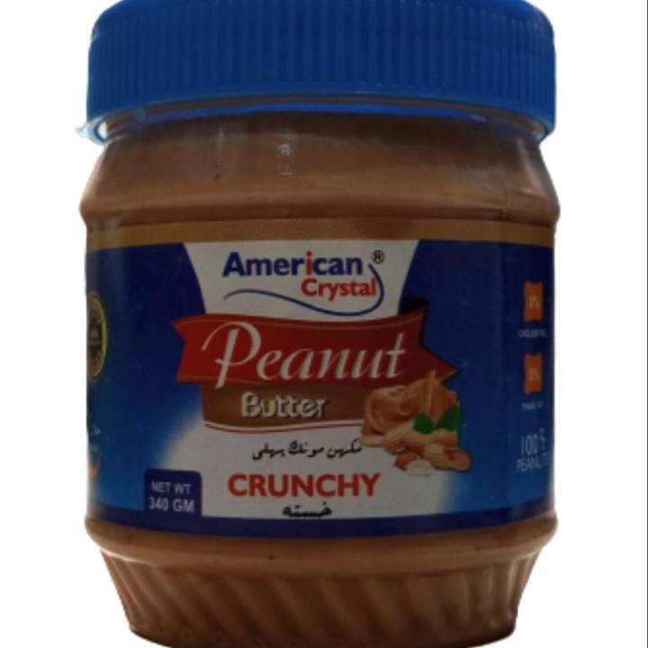 peanut butter crunchy (american crystal brand) 340g