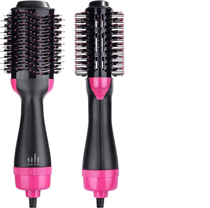 Hot%20air%20Brush%20Hot%20air%20Brush%20Hair%20Dryer%20Brush,%20Round%20Brush%20Blow%20Dryer,%20Blow%20Dryer%20Brush,%203-in-1%20Ionic%20Straightening%20Hot%20Air%20Brush%20with%20Anti-Scald%20Feature%20(Pink)%20-%20Image%202