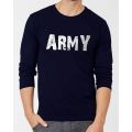 "ARMY" ROUND NECK FULL SLEEVES PRINTED T-Shirt. 