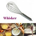 Beater Whisk for Mixing Baking Whipping Hand Whisker- Stainless Steel Silver. 