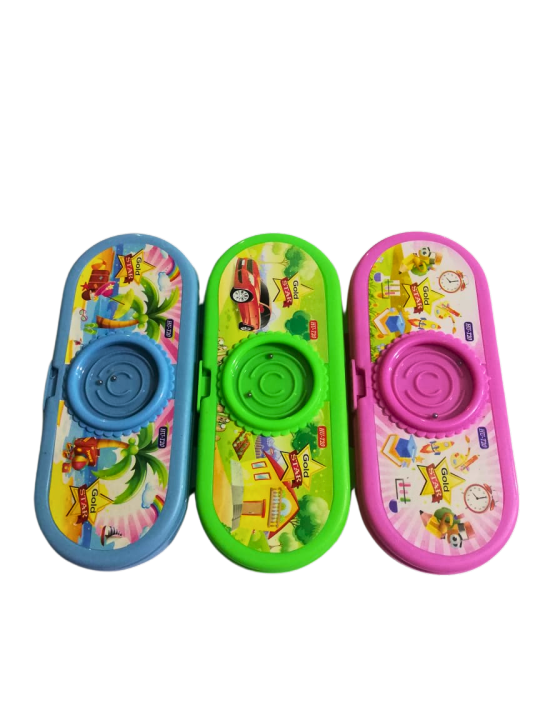 Fancy Game Geometry Box (Pencil Box) for kids - 3Pcs