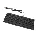 Keyboard 78 Key Mute Ultra Thin Wired Mini USB Interface Desktop Computer Small Language KeyboardGerman. 