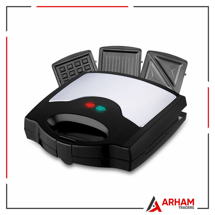 Sandwich Maker 3 in 1 - Imported - New Model - 700 Watts