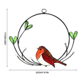 Window Hanging Spring Window Decoration Multicolor Bird Suncatcher Hanging Decorations Painted Window Decorations Durable Easy Install. 