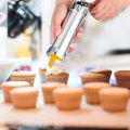 Desserts, Biscuit And Cookies Maker Press Cake Decorator Pump Machine. 