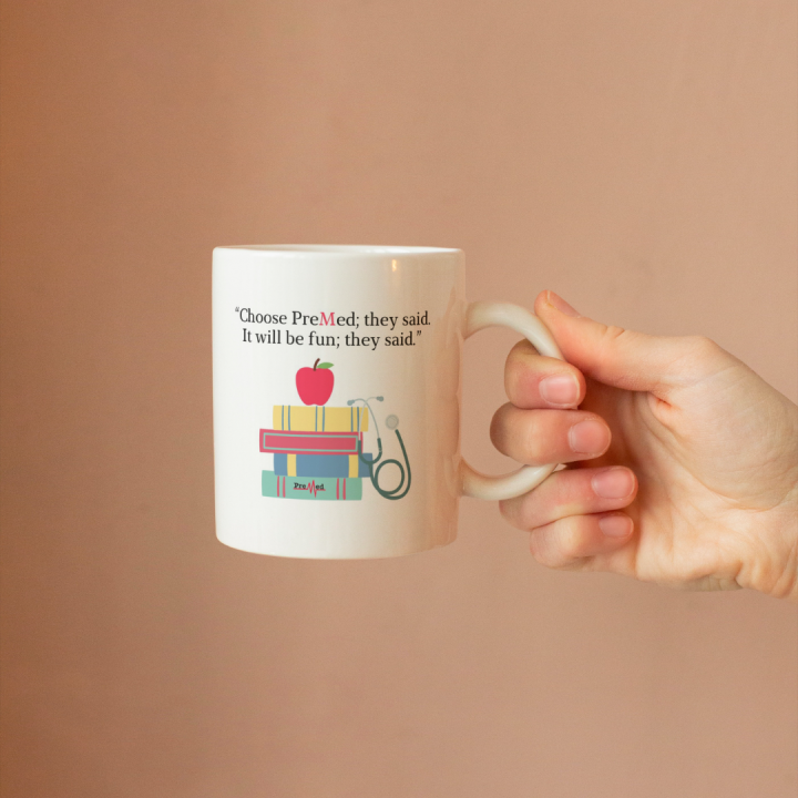 High Premium Quality Ceramic Coffee/Tea Mug for Medical Students - PreMed Mug
