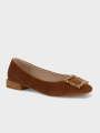 Unze London Women's "KOZUE" Buckled Detailing Ballerinas For Women - Ballerinas For Women. 