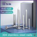 304 Stainless Steel Nails For Woodworking Round Nails Cement Wall Nails Lengthened Small Nails Concrete Nails 50 PCS. 
