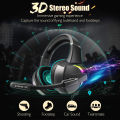 Beexcellent GM7 Gaming Headset with Noise Cancelling Gaming Mic, Stereo Surround Sound, RGB Backlight for Laptop, Notebook, PC, Ps4, Ps5, MacBook and etc. 