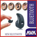 AVA SUPER MINI EARPODS INVISIBLE ULTRA BLUETOOTH 4.0 WIRELESS STEREO SINGLE BLUE TOOTH HEADSET WITH MIC UNIVERSAL HANDSFREE FOR ALL MOBILE PHONES. 