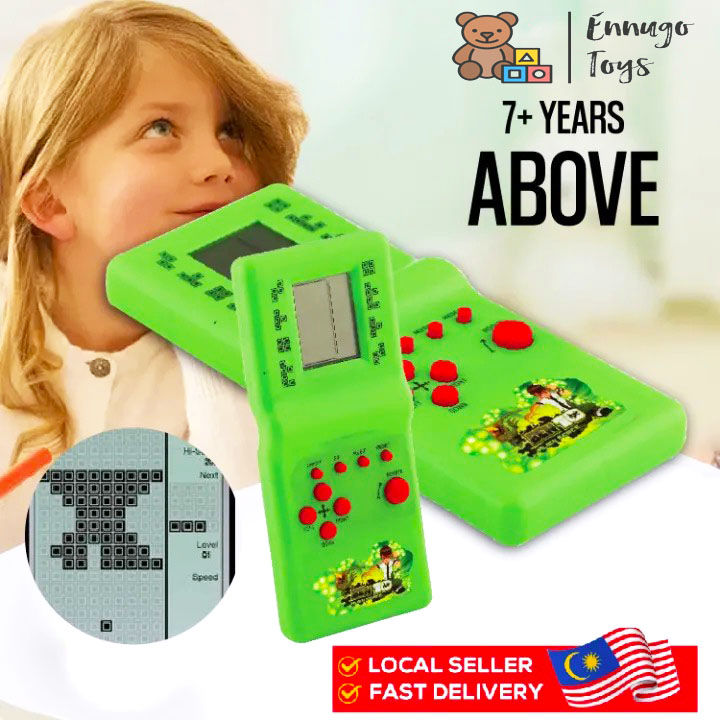 Portable LCD Handheld 9999-in-1 Super Brick Game Console - 9999 Exciting Games - Kids & Adult Entertainment - Battery Powered