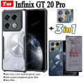 3 in 1 Infinix GT 20 Pro Shockproof Phone Case for infinix GT 10 Pro Note 40 30 Smart 8 Anti Spy Soft Ceramic Matte Privacy Tempered Glass. 