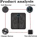 EMS Foot Massager, USB Rechargeable Folding Portable Electric Massage Mat 6 Modes with 9 Intensity Levels. 
