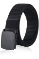 Men Imported Breathable Nylon Web Canvas Fabric Belt With Plastic Buckle.. 
