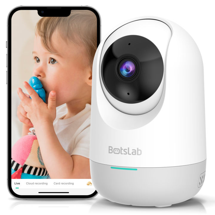 Botslab Indoor Smart Pan Tilt Camera C212- 2K WiFi Indoor Home Security ...