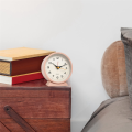4.5 Inch Battery Operated Antique Retro Alarm Clock,with Light(Pink). 