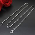 Fashion new titanium steel round melon sub-chain tapered chain men's wild stainless steel necklace jewelry. 