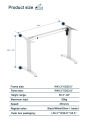 Height Adjustable Desk / Hydraulic Table / Office Table. 