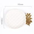 New Pineapple Spoon Rest 7.6 X 5.2 Inches Ceramic Spoon Holder White Utensil Rest Stove Top. 
