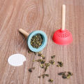 Creative Toilet Pump Tea Infuser Quirky Durable Toilet Pump Shaped Tea Infuser with Handle Perfect for Home Kitchen Reusable Silicone Strainer Food-grade Silicone Tea Infuser. 