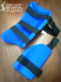 Premium Quality Double Thigh Pad Set - Professional & Club Cricket Standard Thigh Guard - Moonwalkr - Blue. 