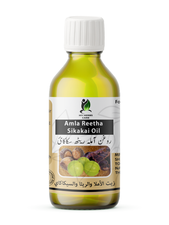 Organic Amla Reetha Sikakai Oil for Hair Growth - My Herbs Care