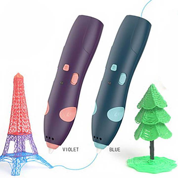 3D Pen Drawing 3D Printing Doodle Pen USB Rechargeable with Refills School Workshop